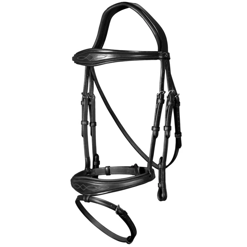 Dy'on New English Collection Anatomic Flash Noseband Bridle UK | Just Equine 4 Dy'on New English Collection Anatomic Flash Noseband Bridle UK | Just Equine - Image 4