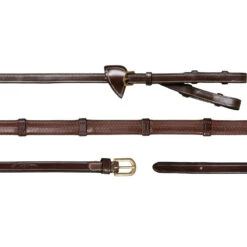 Dy’on Collection Converter Reins UK | Just Equine -Horse Haven Shop Dyon Collection Half Converter Reins With 7 Loops