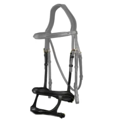 Dy’on Collection Double Noseband UK | Just Equine -Horse Haven Shop Dyon Double Noseband Black