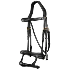 Dy'on Collection Double Noseband Bridle UK | Just Equine -Horse Haven Shop Dyon Double Noseband Bridle Black