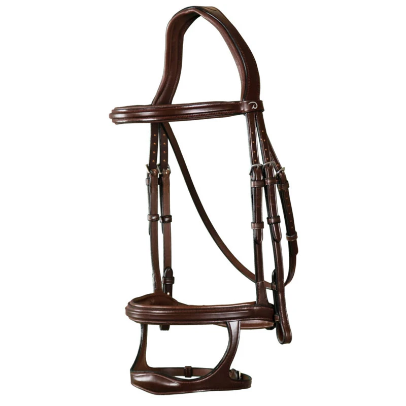 Dy'on New English Collection Double Noseband Bridle UK | Just Equine 4 Dy'on New English Collection Double Noseband Bridle UK | Just Equine - Image 4
