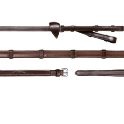 Dy'on New English Collection Converter Reins UK | Just Equine -Horse Haven Shop Dyon New English Collection Converter Double Bridle Reins Brown