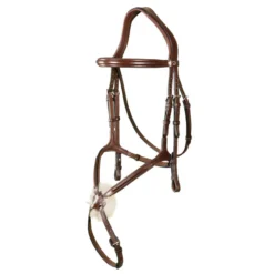 Dy'on New English Collection Grackle Noseband Bridle UK | Just Equine -Horse Haven Shop Dyon New English Collection Grackle Bridle Brown 1