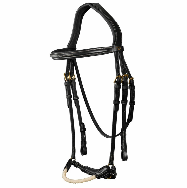 Dy'on Collection Rope Drop Noseband Bridle UK | Just Equine 2 Dy'on Collection Rope Drop Noseband Bridle UK | Just Equine - Image 2