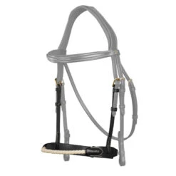 Dy’on Collection Rope Noseband UK | Just Equine -Horse Haven Shop Dyon Rope Noseband Black