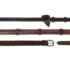 Dy'on Collection 1/2 Inch Rubber Reins With Leather Loops UK | Just Equine