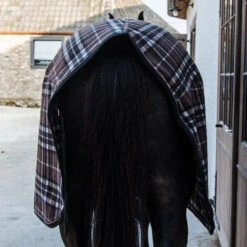 Kentucky Horsewear Fleece Rug Heavy Check Printing Brown UK | Just Equine -Horse Haven Shop Fleece Rug Heavy Check Printing Brown