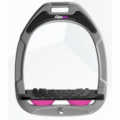 Touch Of Pink | Flex On Stirrups Grey Grey Pink | Just Equine
