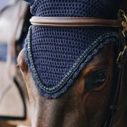 Kentucky Horsewear Long Fly Veil Stone And Pearl UK | Just Equine -Horse Haven Shop Fly Veil Long Stone And Pearl 6