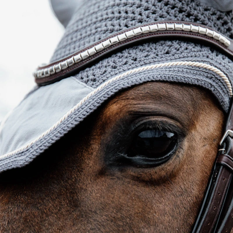 Fly Veil Wellington Basic Velvet UK | Just Equine 2 Fly Veil Wellington Basic Velvet UK | Just Equine - Image 2