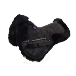 KM Elite Sheepskin Half Pads UK | Just Equine 9 KM Elite Sheepskin Half Pads UK | Just Equine -Horse Haven Shop KM Elite Sheepskin Half Pad Black Black