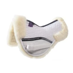 KM Elite Sheepskin Half Pads UK | Just Equine 8 KM Elite Sheepskin Half Pads UK | Just Equine -Horse Haven Shop KM Elite Sheepskin Half Pad White Natural