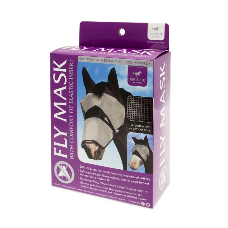 KM Elite Fly Mask UK | Just Equine 2 KM Elite Fly Mask UK | Just Equine - Image 2