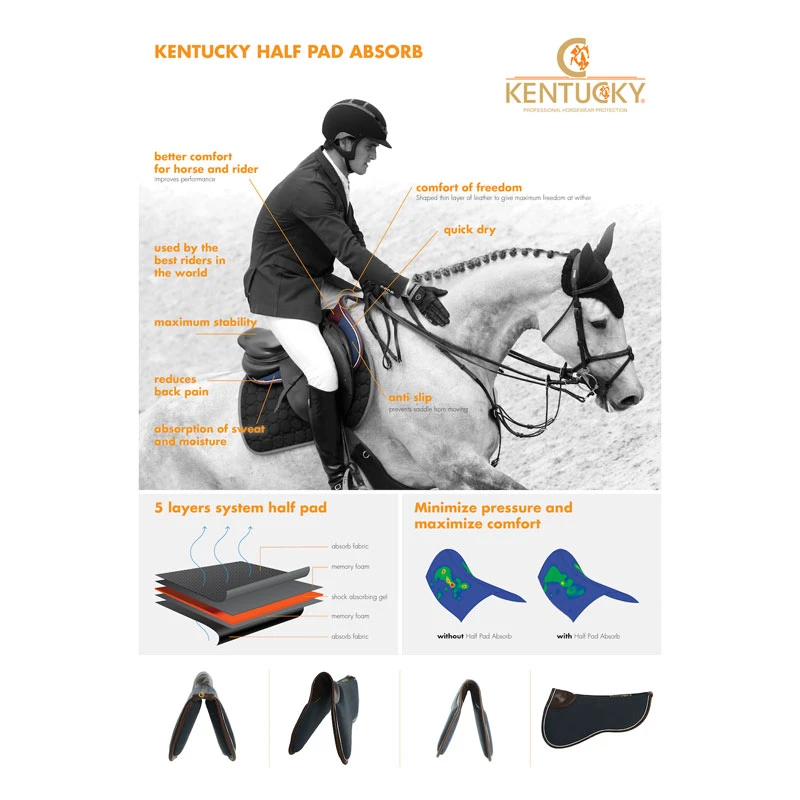 Kentucky Sheepskin Half Pad UK | Just Equine 6 Kentucky Sheepskin Half Pad UK | Just Equine - Image 6