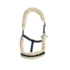 Kentucky Nylon Sheepskin Headcollar UK | Just Equine -Horse Haven Shop Kentucky Horsewear Nylon Sheepskin Head Collar Natural 2