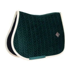Kentucky Horsewear Saddle Pad Velvet Contrast UK | Just Equine 25 Kentucky Horsewear Saddle Pad Velvet Contrast UK | Just Equine -Horse Haven Shop Kentucky Horsewear Saddle Pad Velvet Contrast Show Jumping Pine Green 1