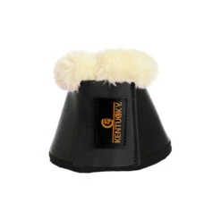 Sheepskin Leather Over Reach Boots UK | Just Equine 17 Sheepskin Leather Over Reach Boots UK | Just Equine -Horse Haven Shop Kentucky Horsewear Sheepskin Overreach Boots Black