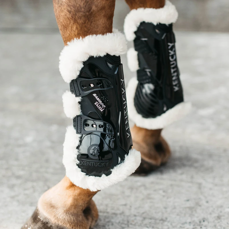 Kentucky Vegan Sheepskin Tendon Boots Bamboo Shield UK | 2 Kentucky Vegan Sheepskin Tendon Boots Bamboo Shield UK | - Image 2