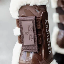 Kentucky Horsewear Vegan Sheepskin Velcro Tendon Boots UK | Just Equine
