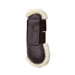 Kentucky Horsewear Sheepskin Leather Tendon Boots With Velcro Closure UK | Just Equine