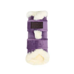 Kentucky Horsewear Velvet Contrast Brushing Boots - Purple -Horse Haven Shop Kentucky Horsewear Velvet Contrast Brushing Boots Purple 3