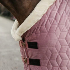 Kentucky Horsewear Velvet Show Rug - Old Rose UK | Just Equine -Horse Haven Shop Kentucky Horsewear Velvet Show Rug Pink 2