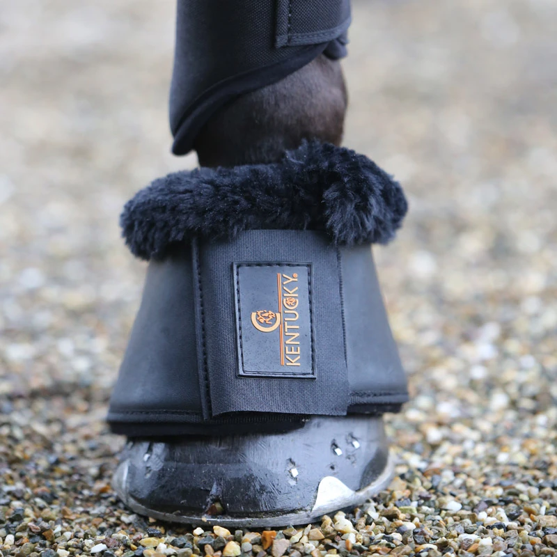 Sheepskin Leather Over Reach Boots UK | Just Equine 5 Sheepskin Leather Over Reach Boots UK | Just Equine - Image 5