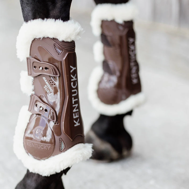 Kentucky Vegan Sheepskin Tendon Boots Bamboo Shield UK | 1 Kentucky Vegan Sheepskin Tendon Boots Bamboo Shield UK |