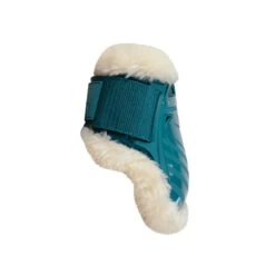 NEW Kentucky Vegan Sheepskin Young Horse Fetlock Boots UK | -Horse Haven Shop Kentucky Vegan Sheepskin Young Horse Fetlock Boots Emerald Side Profile