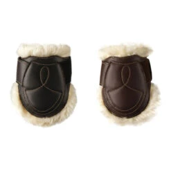 Kentucky Horsewear Leather Sheepskin Fetlock Boots UK | Just Equine
