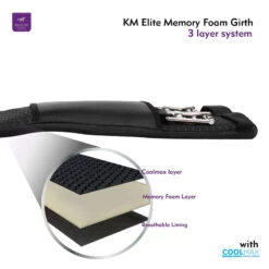 Memory Foam Dressage Girth UK | Just Equine 5 Memory Foam Dressage Girth UK | Just Equine -Horse Haven Shop Memory Foam Dressage Girth 1