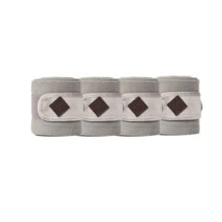 Polar Fleece Basic Velvet Bandages UK | Just Equine -Horse Haven Shop Polar Fleece Basic Velvet Bandages Beige