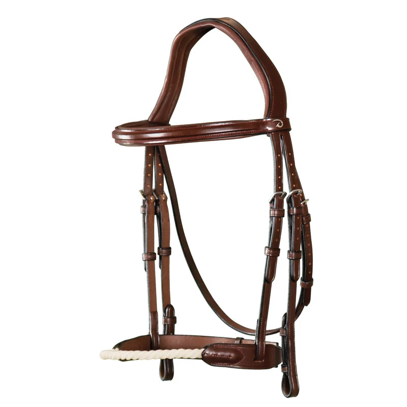 Dy'on New English Collection Rope Noseband Bridle UK | Just Equine 2 Dy'on New English Collection Rope Noseband Bridle UK | Just Equine - Image 2