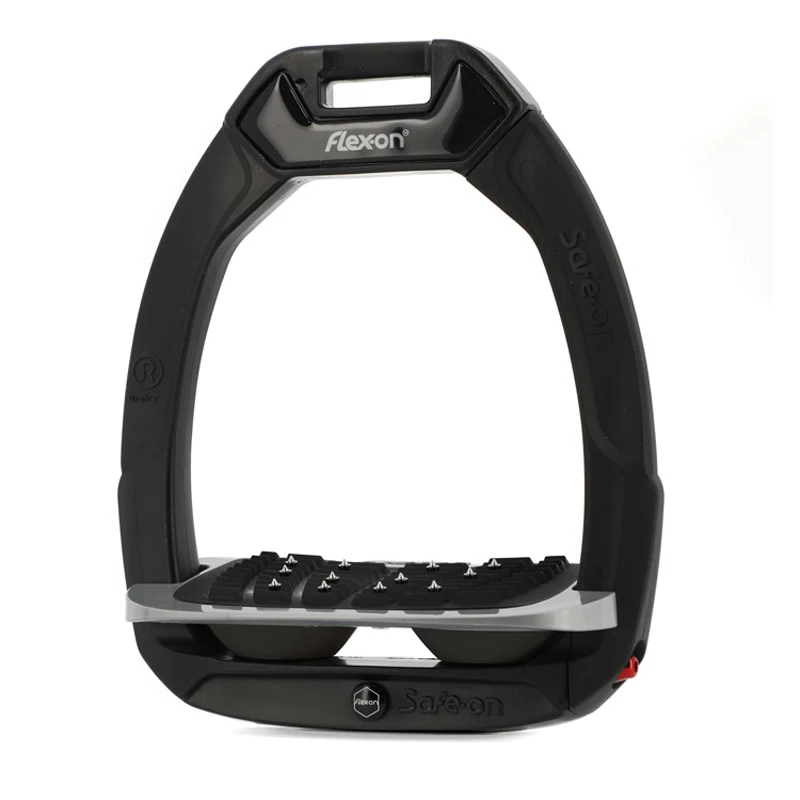 Safe-On Safety Stirrups Black Grey Black UK | Just Equine 1 Safe-On Safety Stirrups Black Grey Black UK | Just Equine