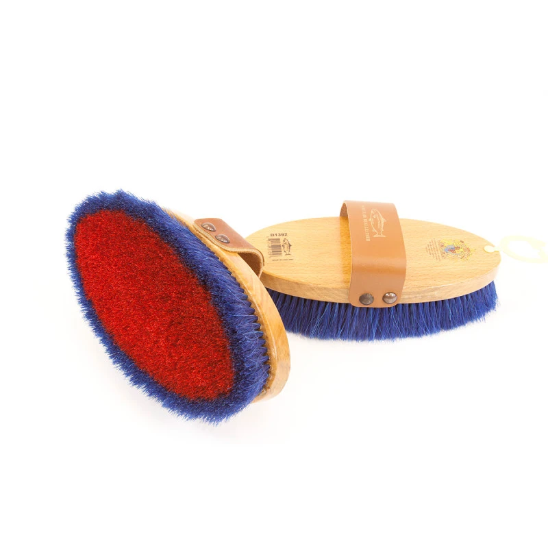 Salmon Horse Hair Body Brush Medium UK | Just Equine 2 Salmon Horse Hair Body Brush Medium UK | Just Equine - Image 2