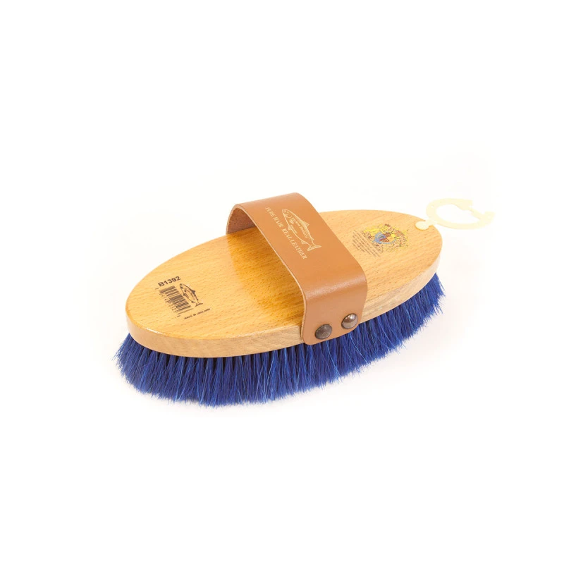Salmon Horse Hair Body Brush Medium UK | Just Equine 1 Salmon Horse Hair Body Brush Medium UK | Just Equine