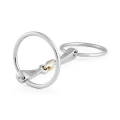 Stubben 2 In 1 Loose Ring Snaffle Double Broken Bit UK | Just Equine