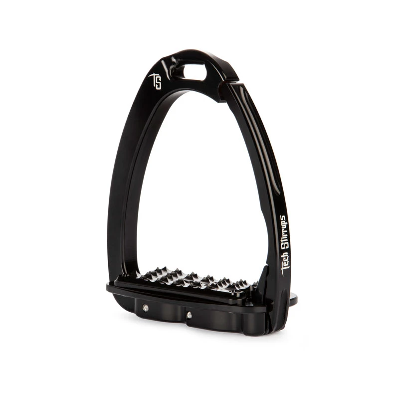 Tech Venice Sloped Evo Safety Stirrups - Black UK | Just Equine 1 Tech Venice Sloped Evo Safety Stirrups - Black UK | Just Equine