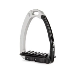 Tech Venice Sloped Evo Safety Stirrups - Silver/Black UK | Just Equine