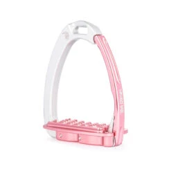 Tech Venice Sloped Evo Safety Stirrups - Silver/Pink UK | Just Equine