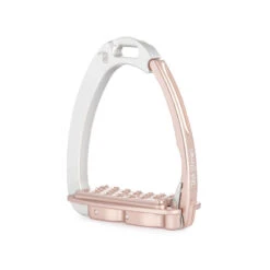 Tech Venice Sloped Evo Safety Stirrups - Silver/Rose Gold UK | Just Equine
