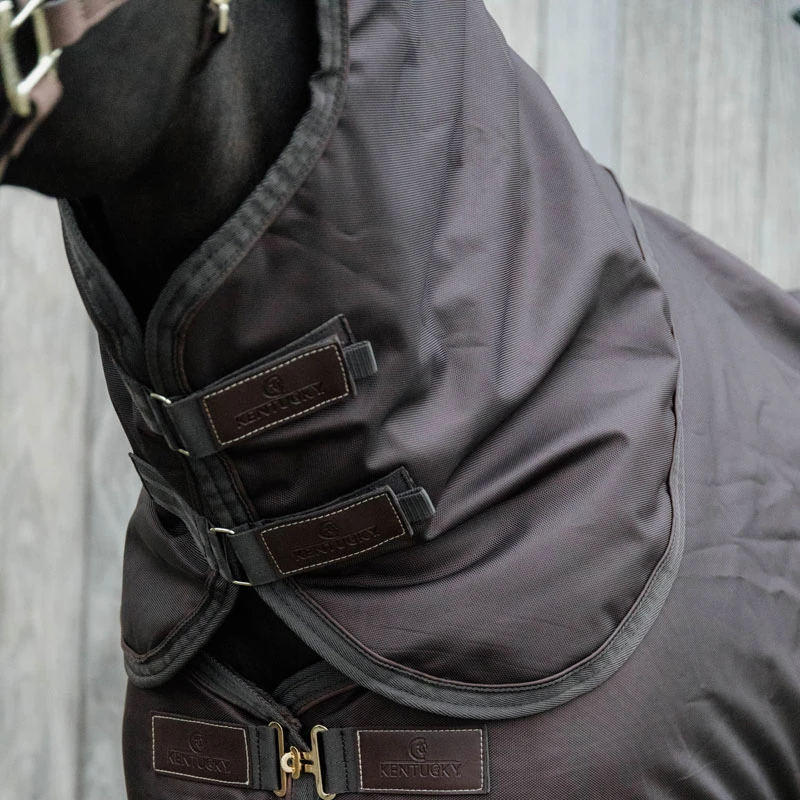 Turnout Rug Pro Neck Cover 150g - Brown UK | Just Equine 1 Turnout Rug Pro Neck Cover 150g - Brown UK | Just Equine