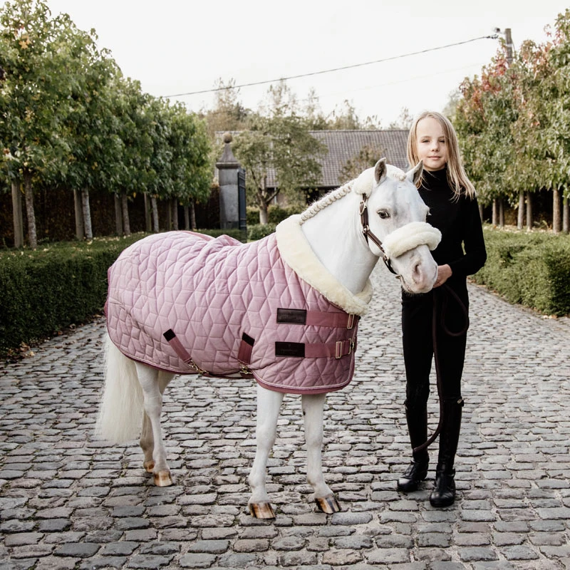 Velvet Pony Show Rug - Old Rose UK | Just Equine 2 Velvet Pony Show Rug - Old Rose UK | Just Equine - Image 2