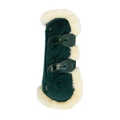 Vegan Sheepskin Tendon Boots Bamboo Elastic Velvet - Dark Green UK | Just Equine 6 Vegan Sheepskin Tendon Boots Bamboo Elastic Velvet - Dark Green UK | Just Equine -Horse Haven Shop Velvet Sheepskin Tendon Boots Dark Green