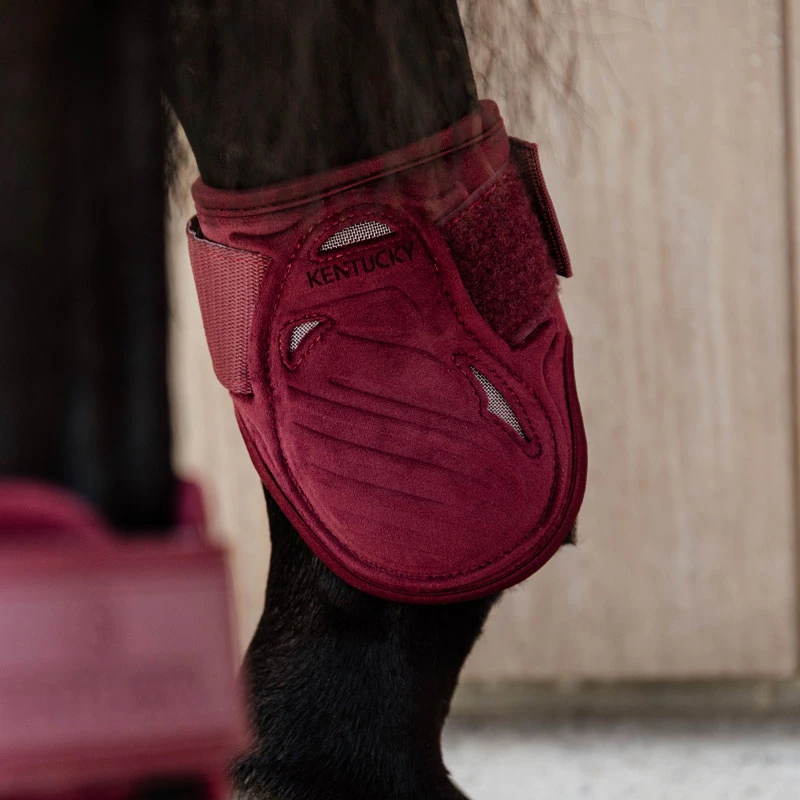 Kentucky Horsewear Young Horse Fetlock Boots Velvet - Bordeaux UK | Just Equine 1 Kentucky Horsewear Young Horse Fetlock Boots Velvet - Bordeaux UK | Just Equine